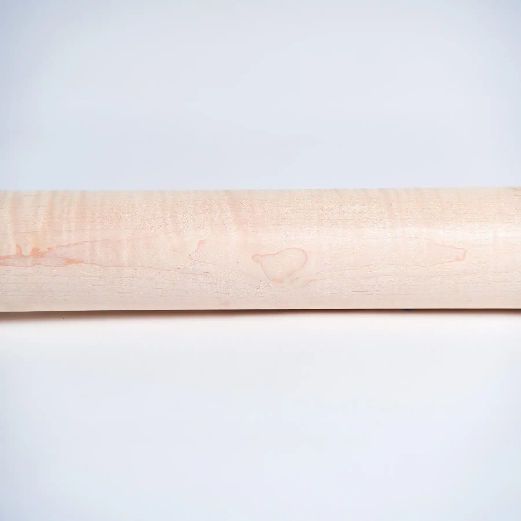 Close up view of a Curly Maple Wood Billet from Great Lakes Billets
