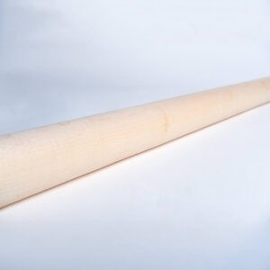 Angled, up close view of a Premium Maple Baseball Bat Blank from Great Lakes Billets
