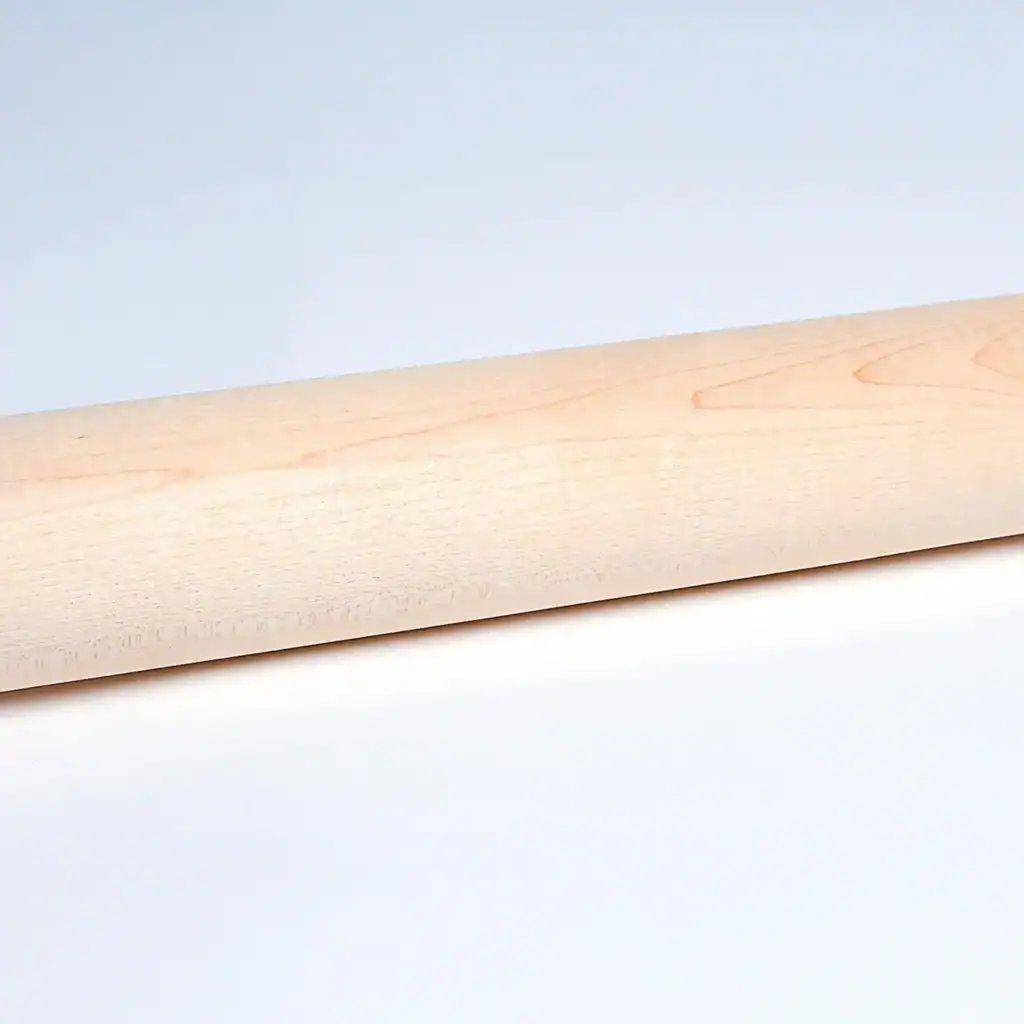 Angled, up close view of a Youth Maple Wood Billet from Great Lakes Billets